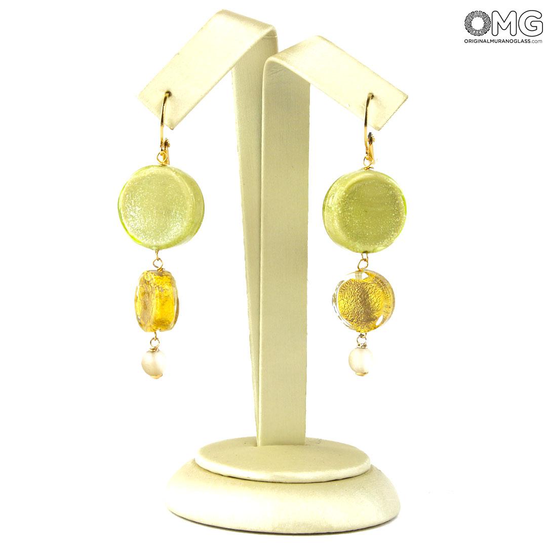 3820 ORIGINALMURANOGLASS Серьги-подвески Исида - Коллекция Antica Murrina - муранское стекло OMG 6 см  - Вид №1