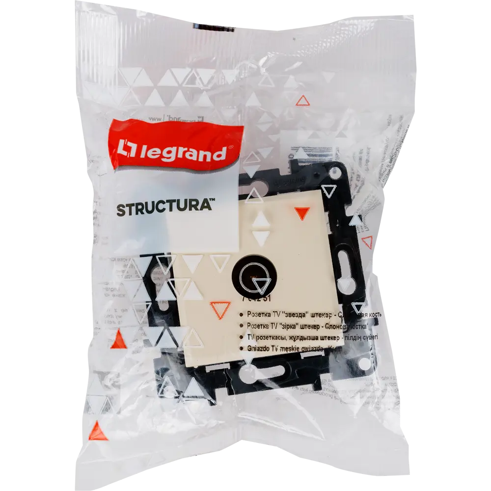 ТВ-розетка Legrand Structura для цифрового телевидения, слоновая кость 82064683 STLM-0018667 - Вид №4