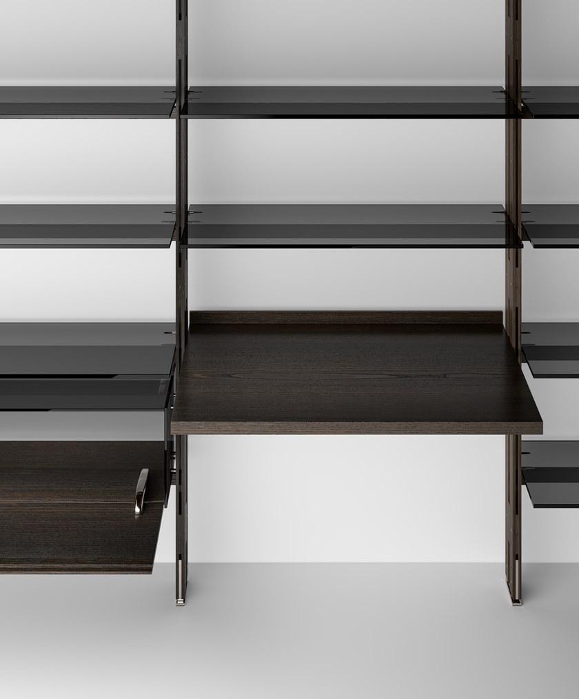 Tonelli Design Модульный книжный шкаф из дерева и стекла sun-id-1477283 - Вид №2