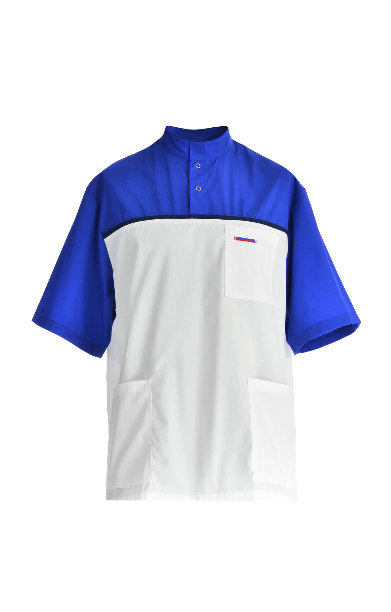 61942 Костюм "Лидер" белый василек  Медицинская одежда  размер 44-46/158-164 Спецодежда  - Вид №4