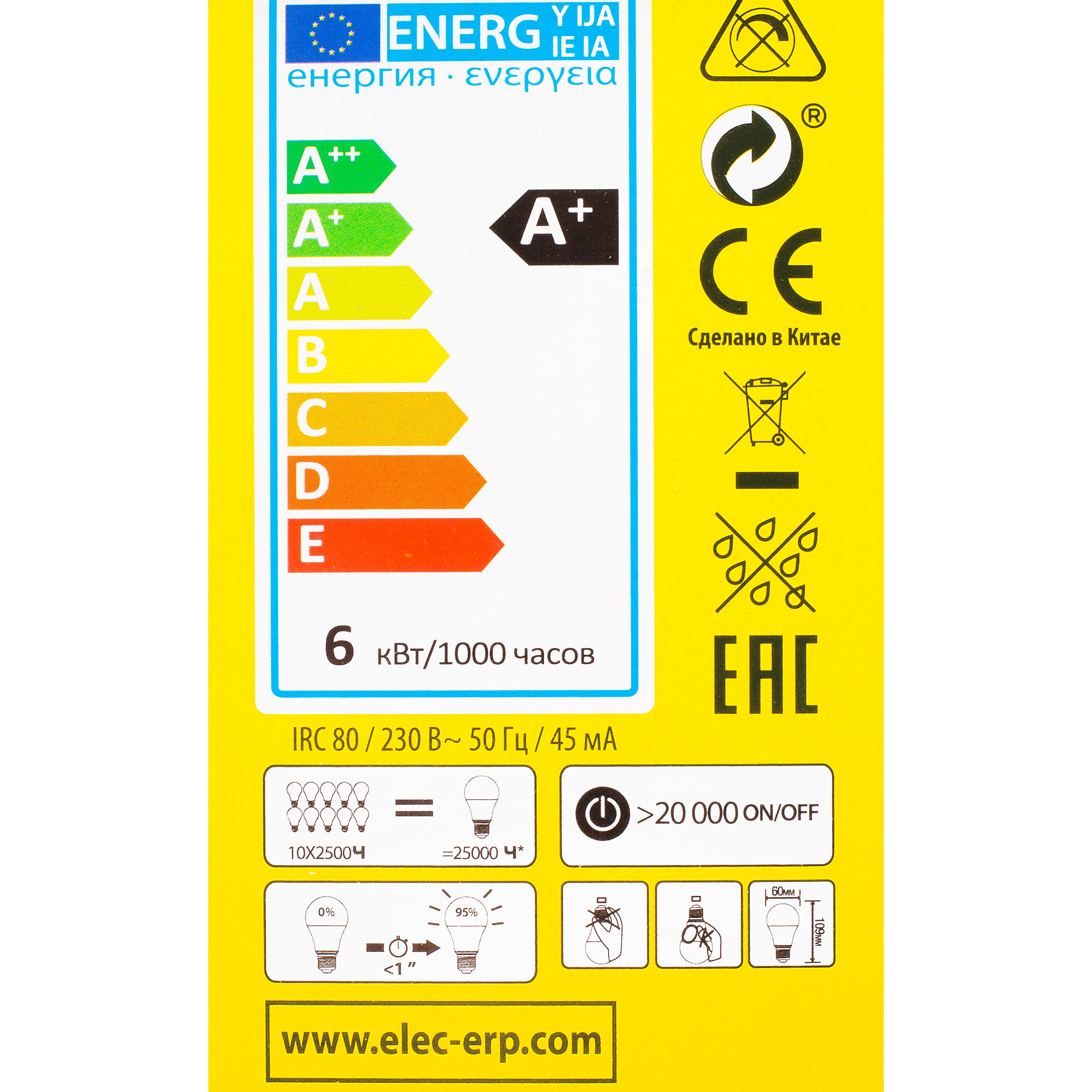 949743 Лампа светодиодная E27 5,5 Вт 470 Лм 2700 K свет тёплый белый Santreyd  - Вид №2