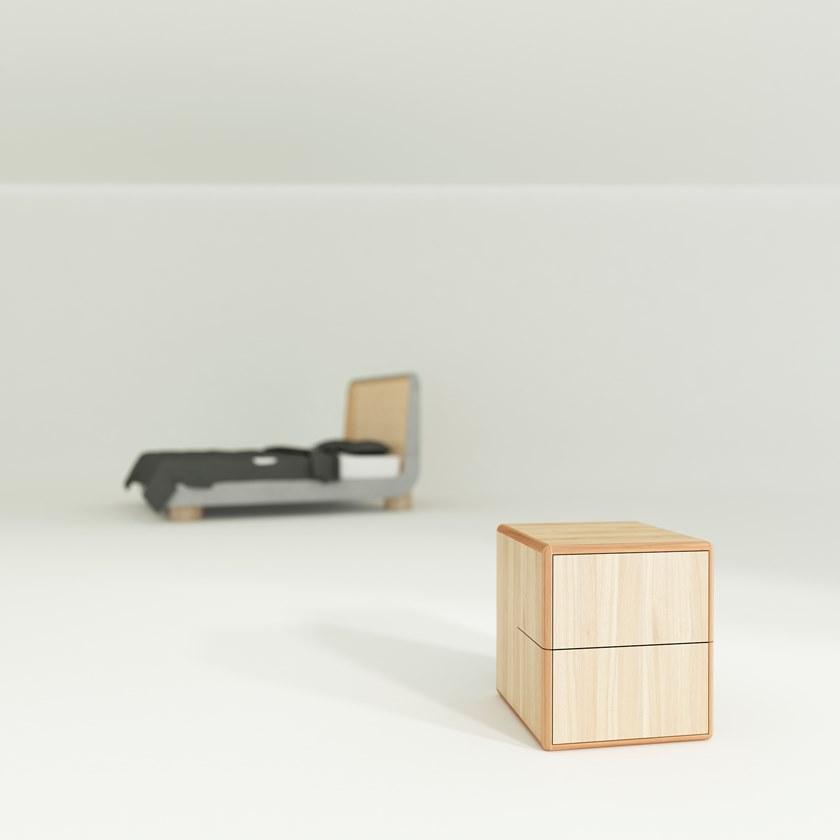 WUDA Квадратная тумбочка из дерева с ящиками Arca sun-id-1429293 - Вид №2