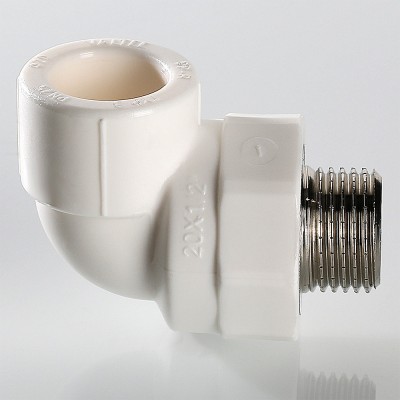 VTp.753.0.02504 Фитинг полипропиленовый – угольник с переходом на наружную резьбу Valtec 25 мм х 1/2"  - Вид №8