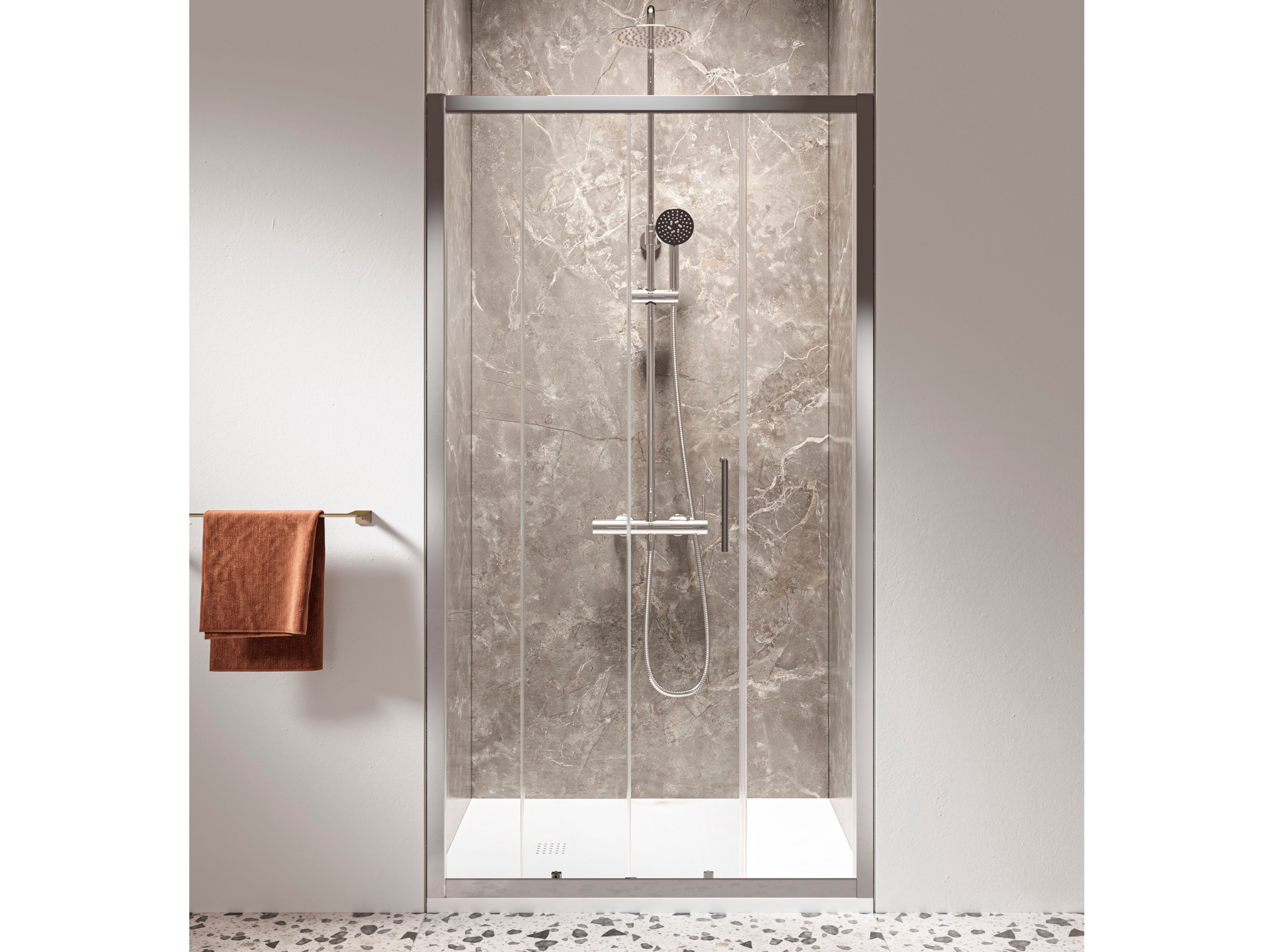 Алюминиевая и стеклянная нишевая душевая кабина TAMANACO ECOPSC50 ARCH-00054520