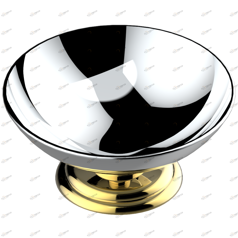 A2E-544 Мыльница на подставке, диаметр : 100 мм Thg-paris Venice Хром/золото A2E-544 CAT.A