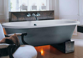 Gentry Home Bexley Cast iron bathtubs with feet Никель GH100831  - Вид №1