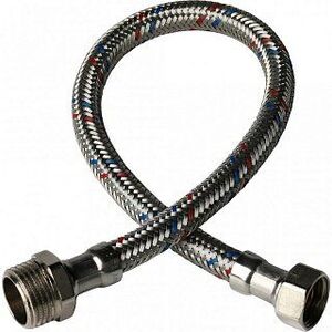 Гибкая подводка для воды НР 1/2 х ВР 3/8 STOUT - 400 мм