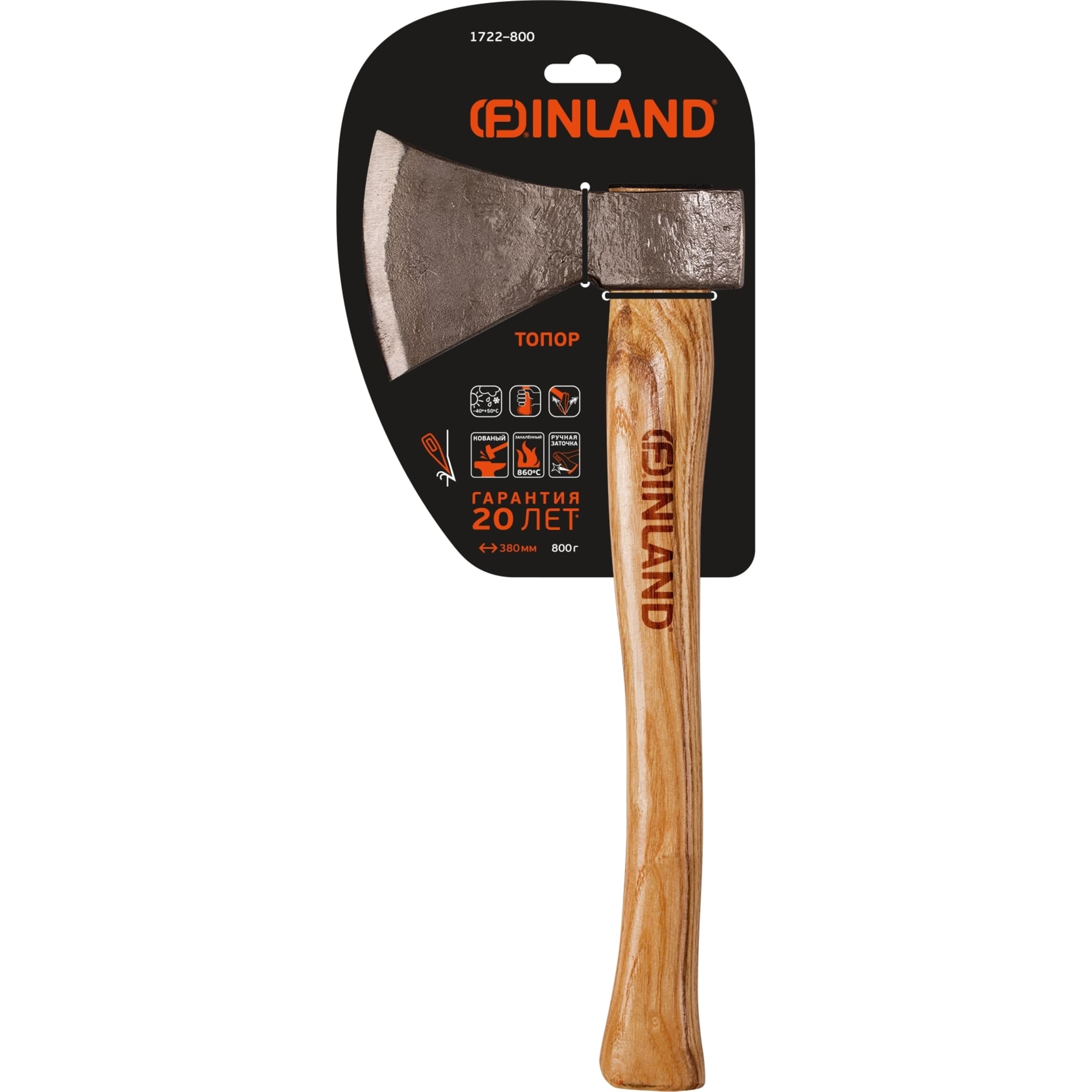 83210563 Топор Finland 1722 кованный, 0.8 кг, 38.5 см Santreyd  - Вид №3