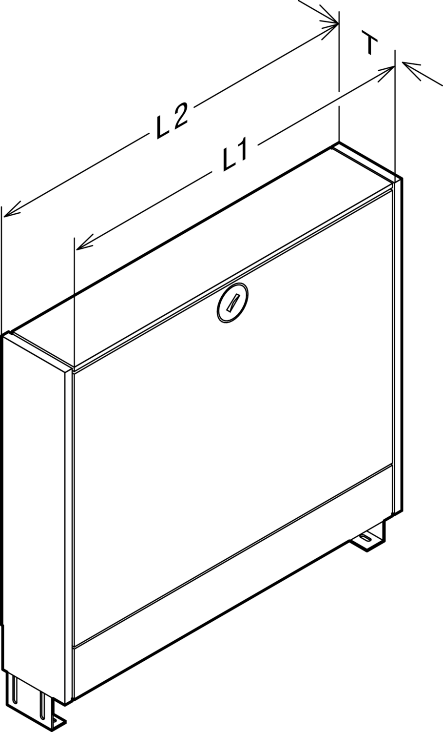 Viega Коллекторный шкаф для открытого монтажа 1294.1 (610357) 610 357 - Вид №2