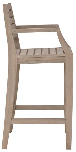 JANUS et Cie Барный стул из тикового дерева с подлокотниками Relais sun-id-1488145 - Вид №2