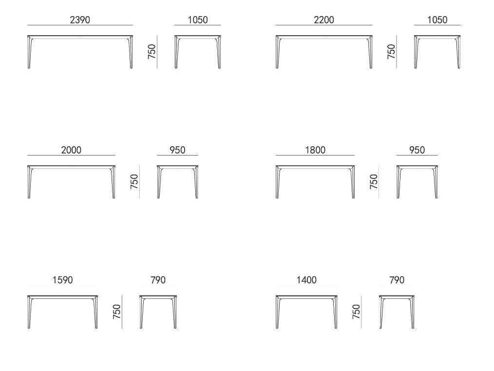 Мраморный прямоугольный обеденный стол Calacatta HC28 maison Erika ARCH-00149587 - Вид №2