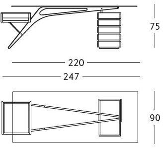 Zanotta Письменный стол с ящиками Carlo mollino cm 2020 sun-id-1507218 - Вид №11