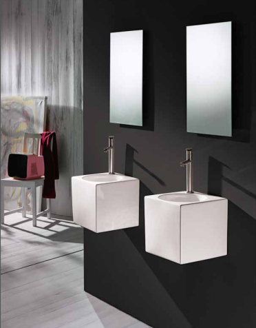 L310T0RSV1.100 Подвесная раковина квадратная A. e T. Italia IDEA Белый глянцевый AeT ITALIA - Вид №2