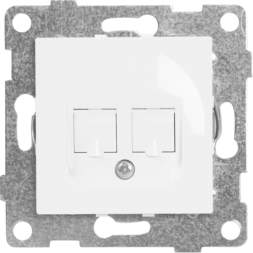 Двойная компьютерная розетка GUSI Electric Ugra RJ45 для скрытого монтажа 83864412 STLM-0045197 - Вид №1