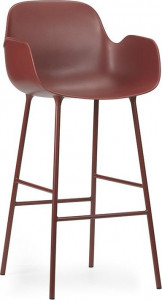 1402017 Кресло Bar 75 см Steel / Red Normann Copenhagen Form