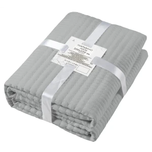 Покрывало Лион 200x220 см микрофибра цвет серый