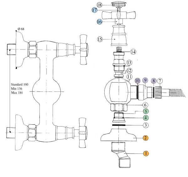 665920YY18 Смеситель Bandini Old England Santreyd - Вид №1