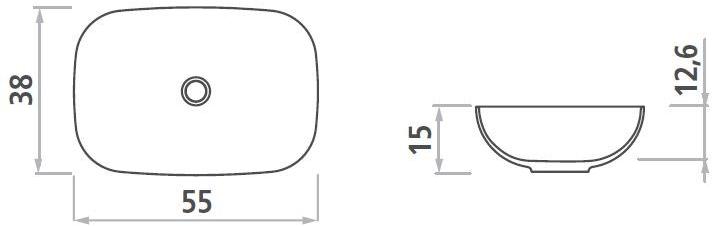 Накладная раковина на столешницу  овальная ARBLU sun-id-1433781 - Вид №4