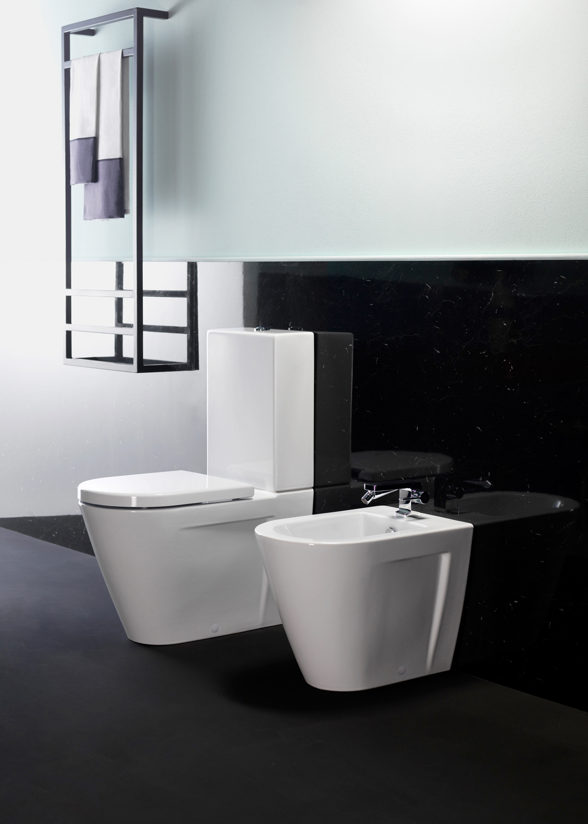 861711 Компакт унитаз с бачком Белый GSI ceramica Norm Италия - Вид №1