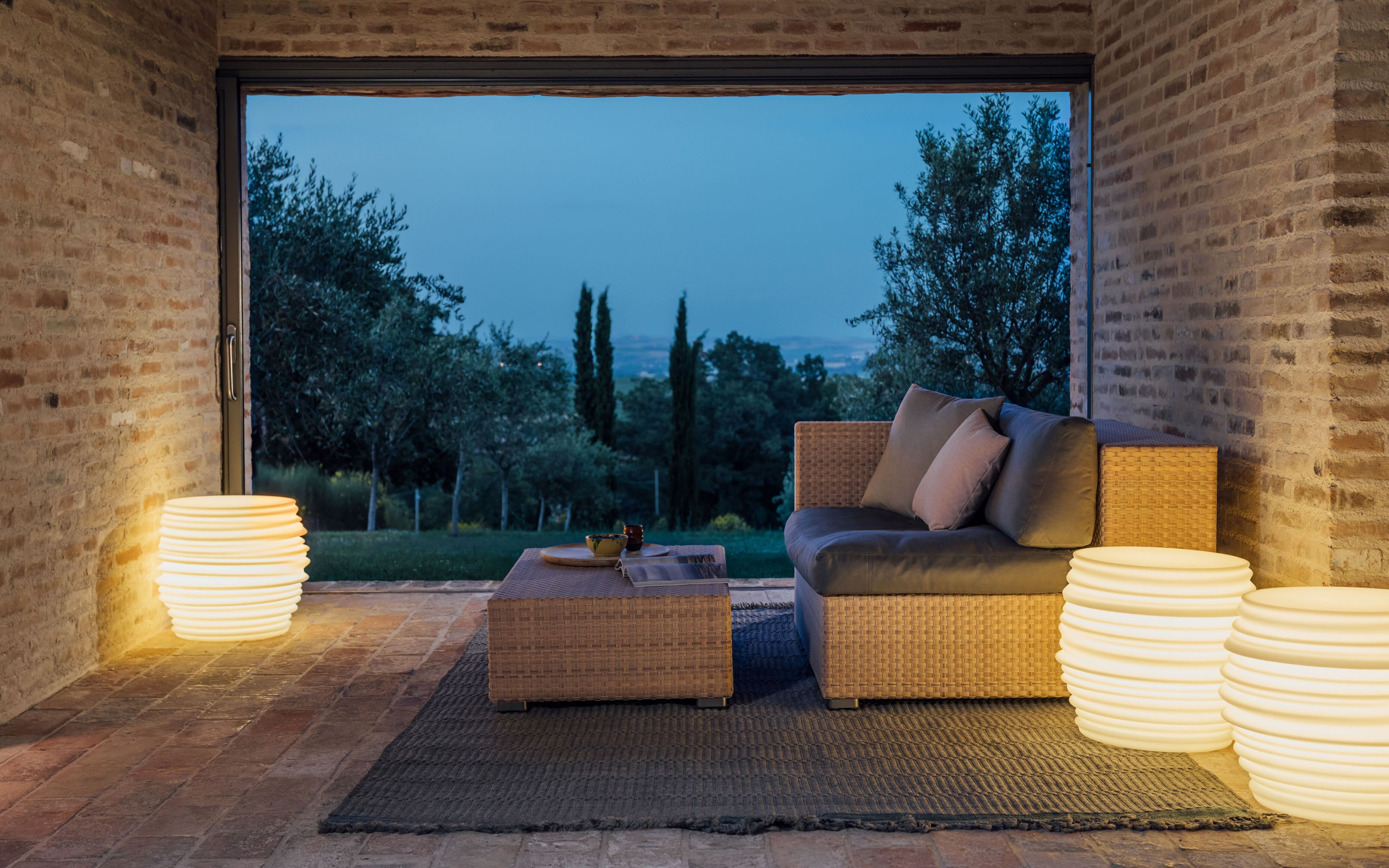 Синтетическое волокно квадратная Садовая подставка для ног DEDON LOUNGE ARCH-00113910 - Вид №1