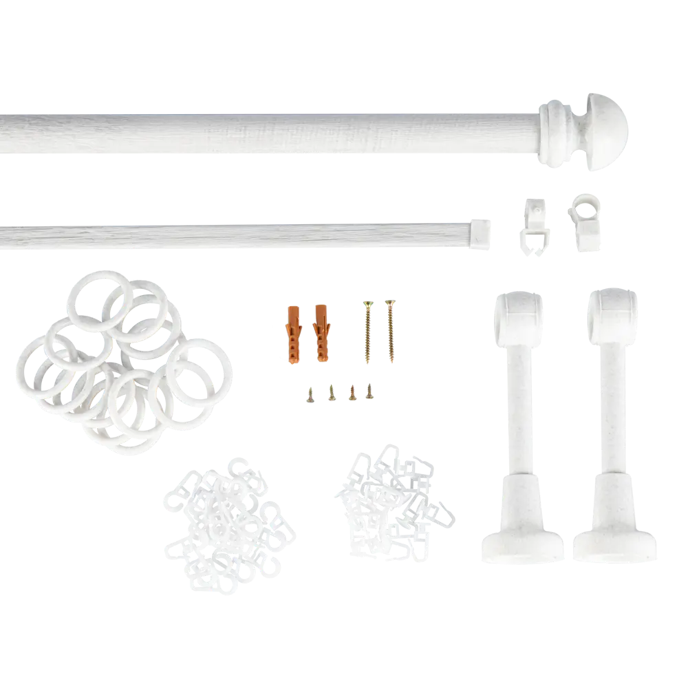 Карниз с шиной Санторини 300 см пластик РУССКИЕ КАРНИЗЫ STLM-2155506 - Вид №1