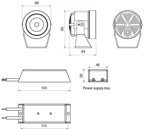 NEXO LUCE Регулируемый алюминиевый светодиодный проектор для улицы Projector nexo luce 6690 - Вид №1