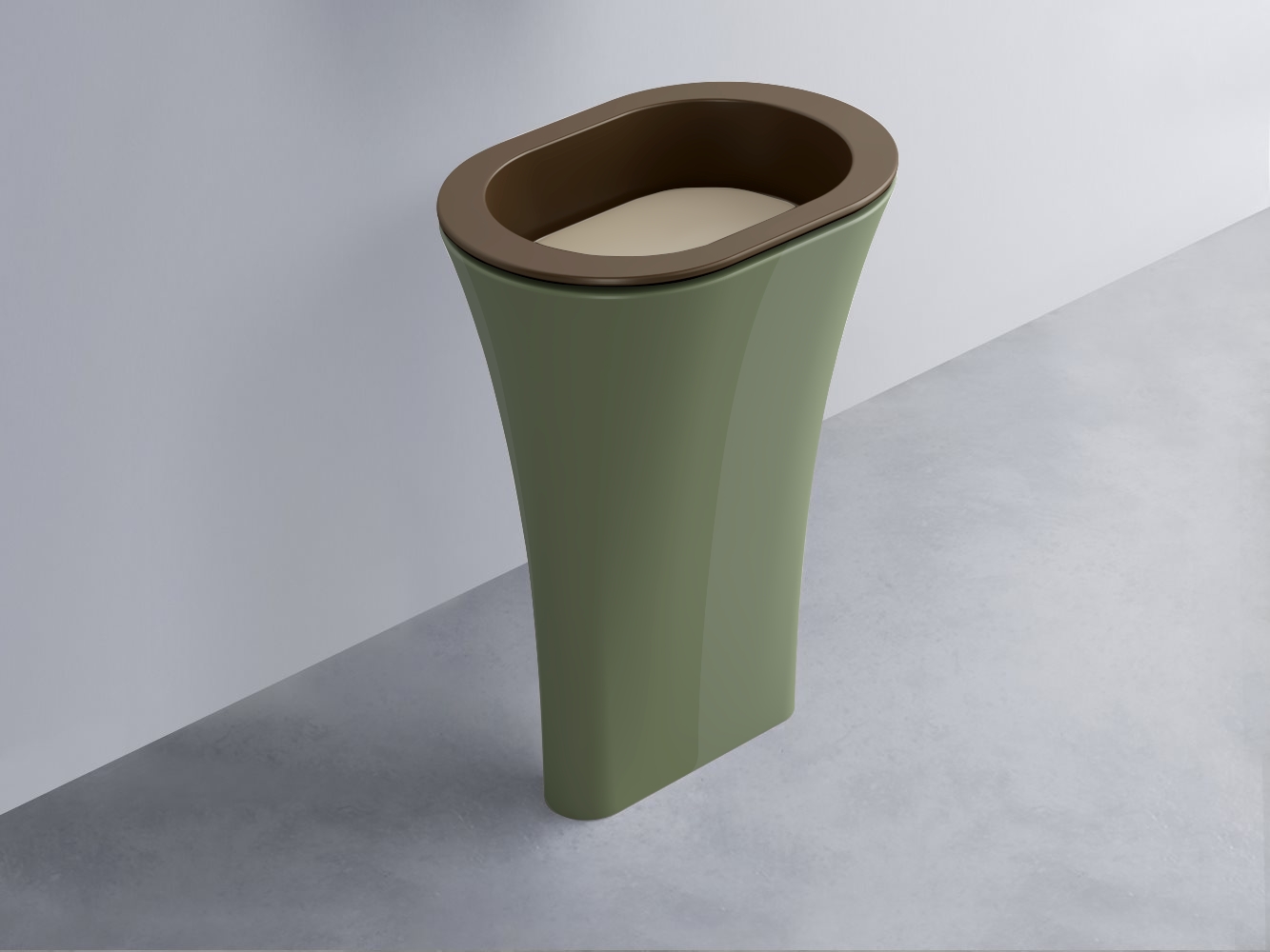 AMLA65-CA+AMPILO-AV+AMCOLO-AG Раковина Amedeo Ovale отдельностоящая cielo Enjoy + Amedeo Ceramica Cielo