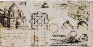 10636909 Gien Блюдо прямоугольное Gien Механизмы. Леонардо Да Винчи 19,3Х10см, фаянс Фаянс