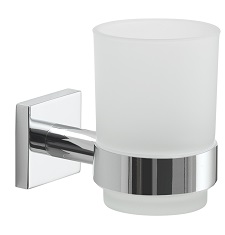 FJ10(13) Gedy G-Fuji, настенный стеклянный стакан, цвет хром