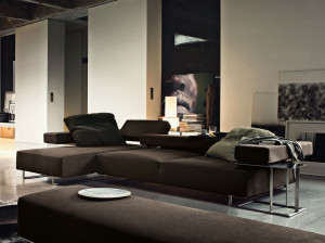 Секционный диван из ткани