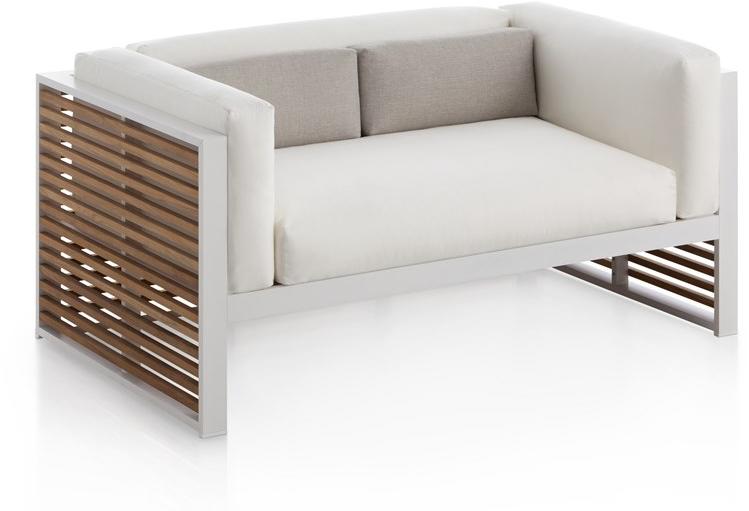 GANDIABLASCO 2-местный садовый диван из тика Dna teak sun-id-1460460 - Вид №4