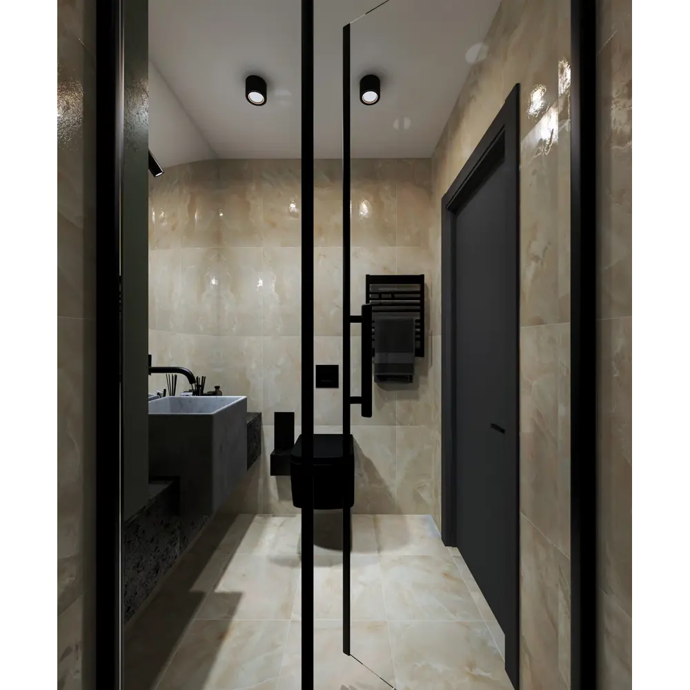 Плитка напольная Azori Onice Pesco 42x42 см цвет бежевый 89071088 STLM-2168836 - Вид №1