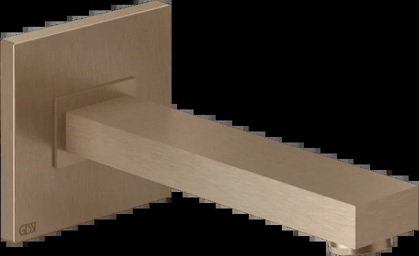 Носик для ванны 20120 708 Gessi Rettangolo k МЕДНЫЙ МАТОВЫЙ PVD