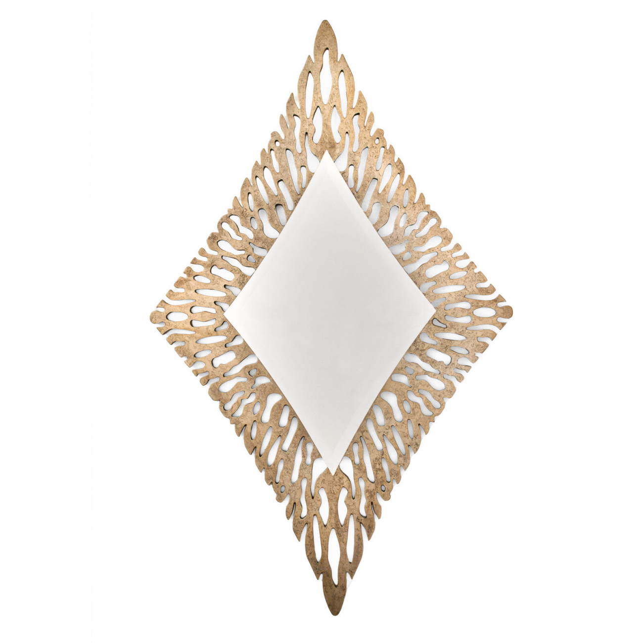 Зеркало прямоугольное настенное бронза Bronze Diamond PUSHA ДИЗАЙНЕРСКИЕ 062549 Бронза  - Вид №1