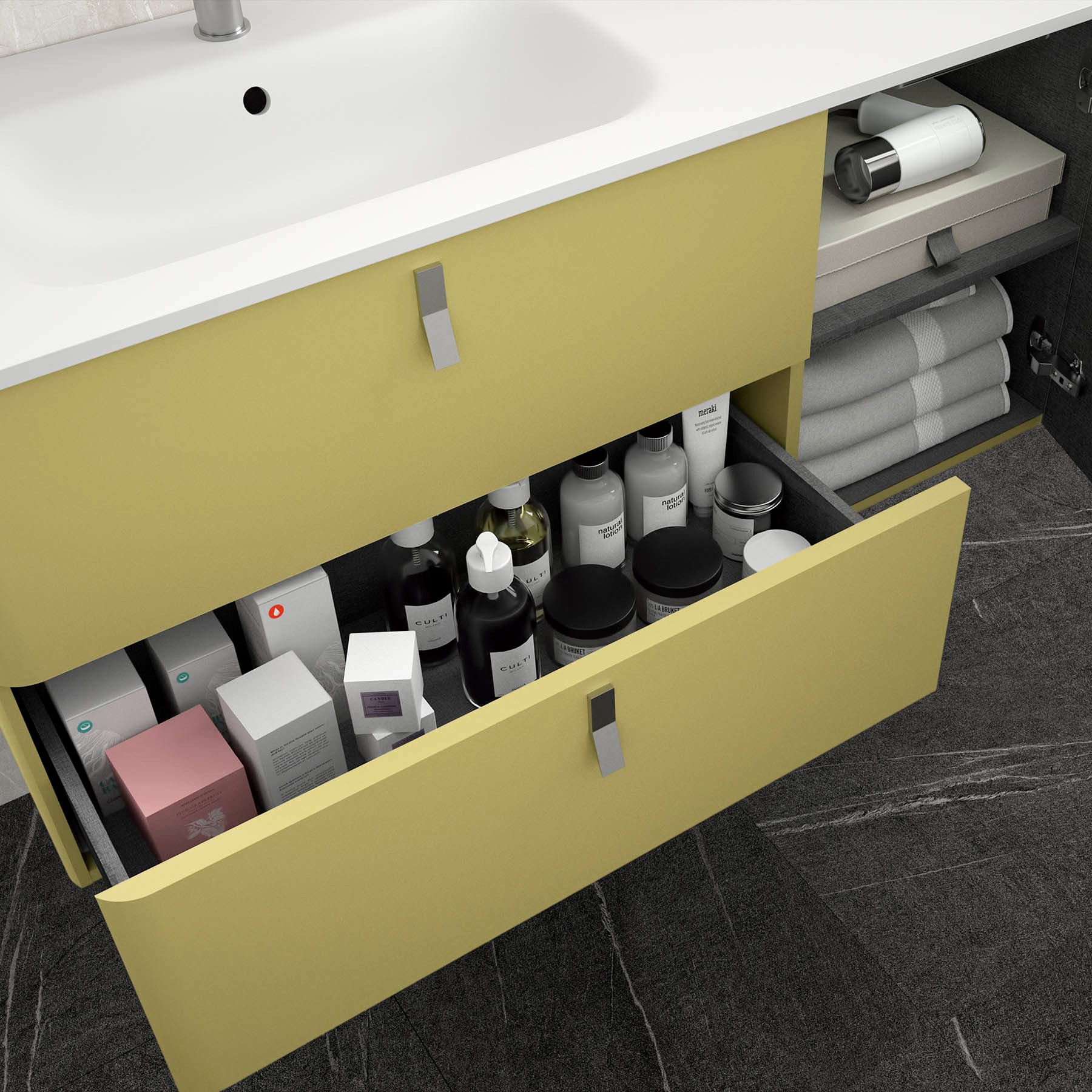 24621 SALGAR Мебель для умывальника UNIIQ 900 правая SALVIA Сальвия  - Вид №4