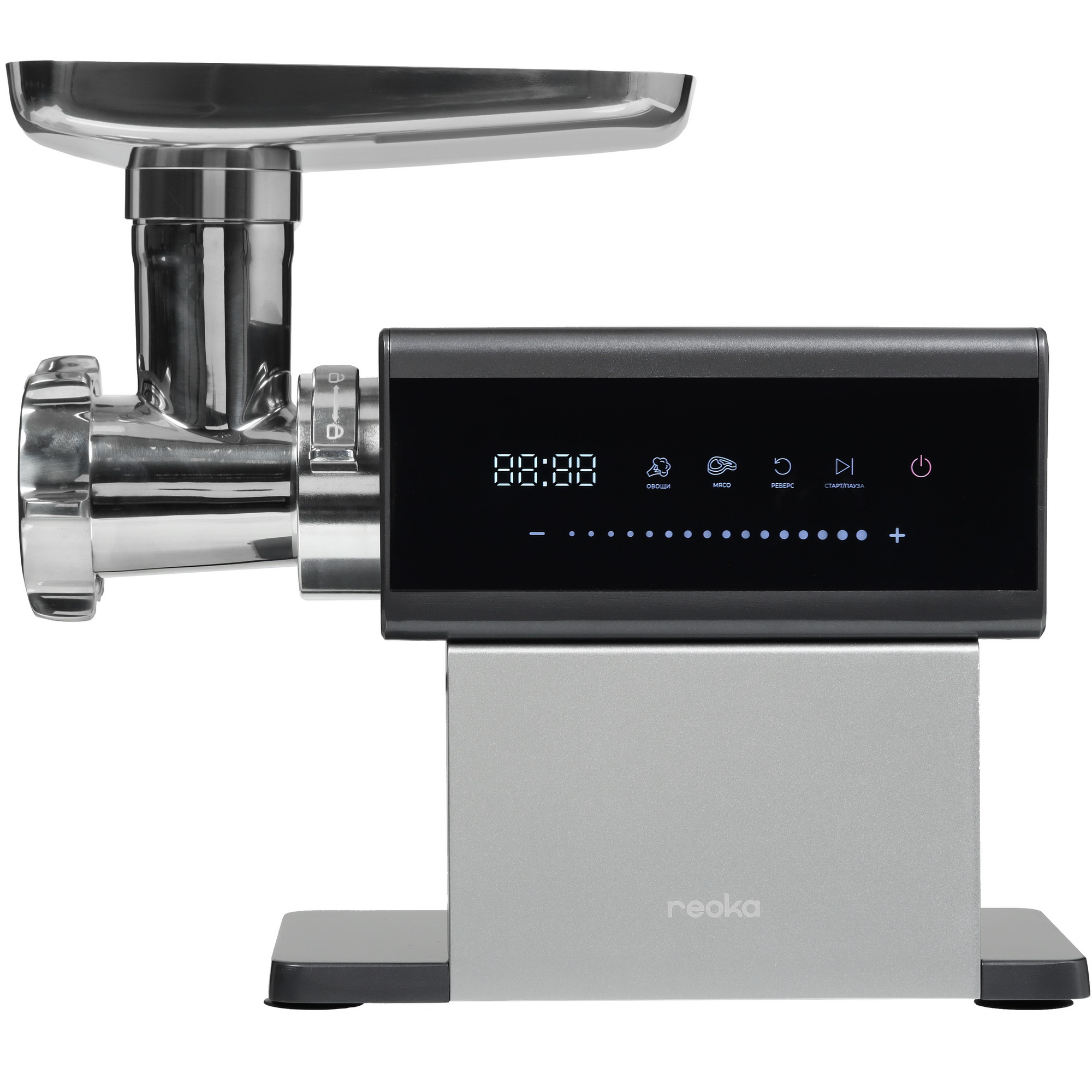 9176234 Мясорубка электрическая Reoka RKMG-MD254 Steel Pro серый STDN-0036870 - Вид №2