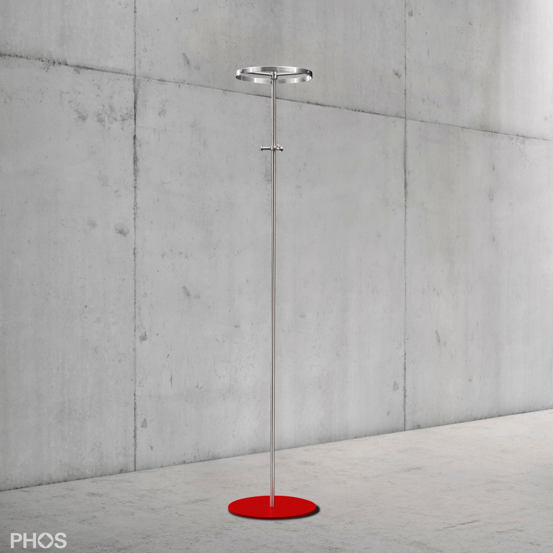 GSTC-BPR Круглая вешалка для одежды, опорная пластина: красная. PHOS  - Вид №2