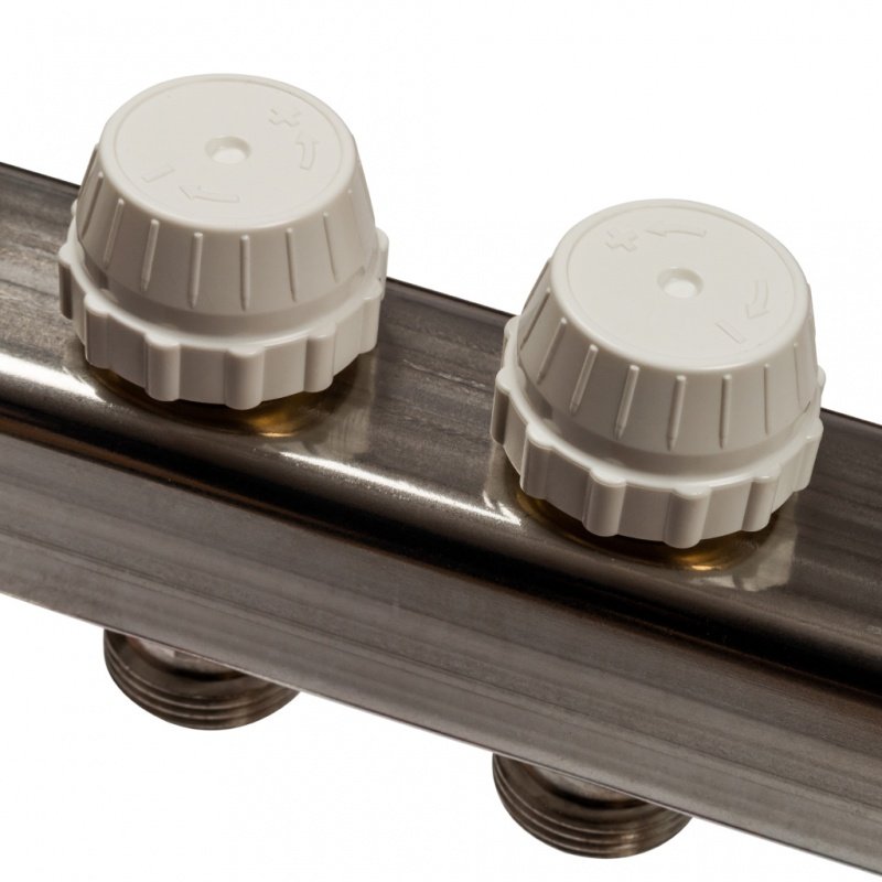 Коллектор из нержавеющей стали на 9 вых. с расходомерами STOUT SMS0917000009 - Вид №3