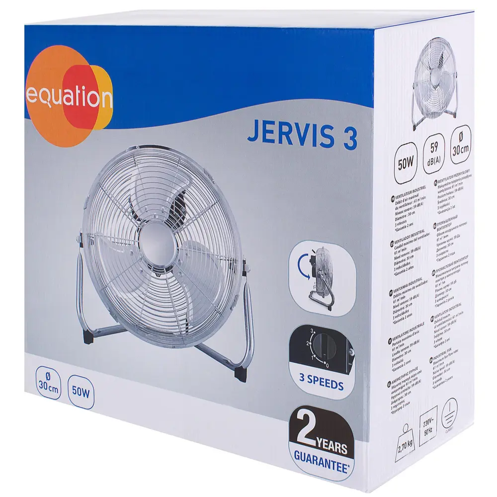 Вентилятор напольный Equation Jervis 3, D30 см 55 Вт 18219895 STLM-2061661  - Вид №2