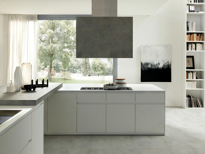 Floritelli Cucine Модульная кухня из ламината с островом Seta sun-id-1360965 - Вид №3