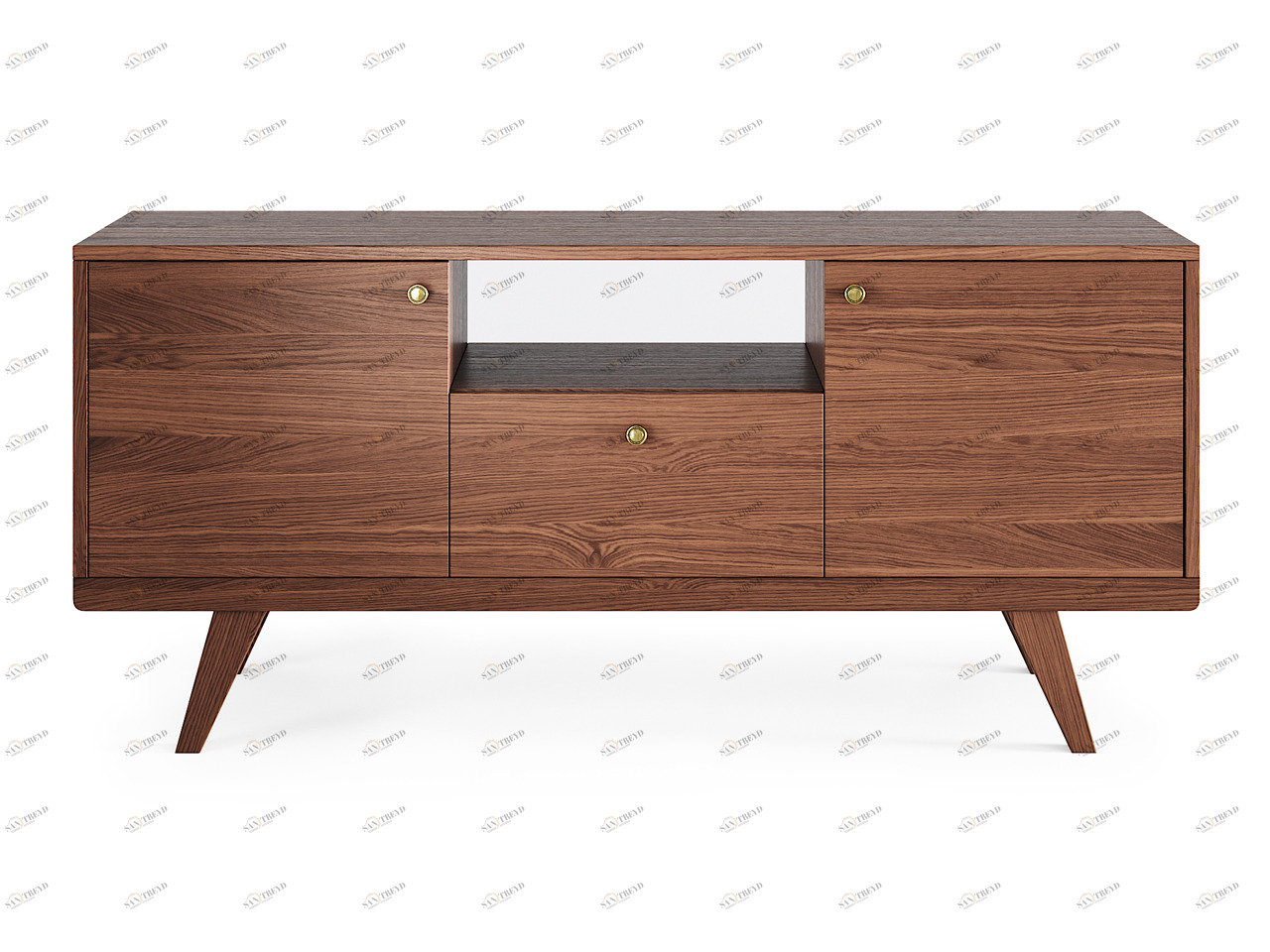 Тумба под телевизор с ящиком коричневая Thimon THE IDEA  210241 Коричневый 