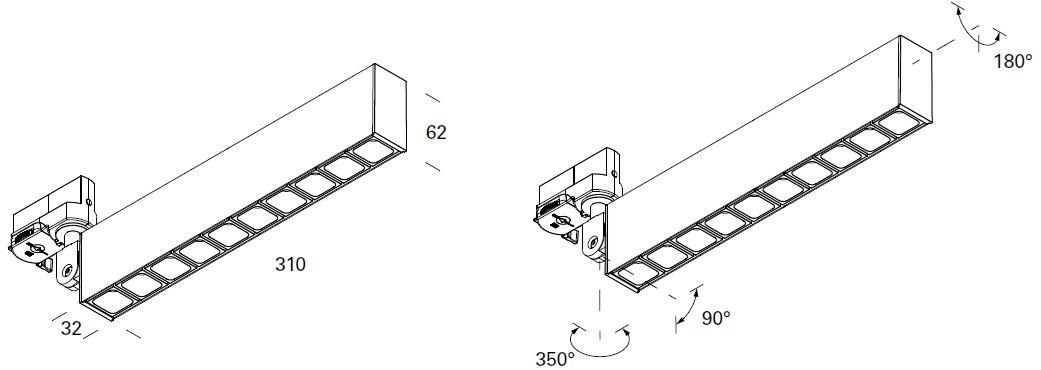 Lucifero's Светодиодные трековые светильники из экструдированного алюминия Leva sun-id-1368801 - Вид №4