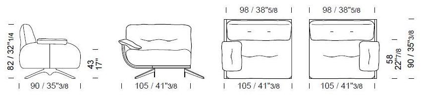 Borzalino Модульный угловой диван из ткани Ayton sun-id-1474067 - Вид №8