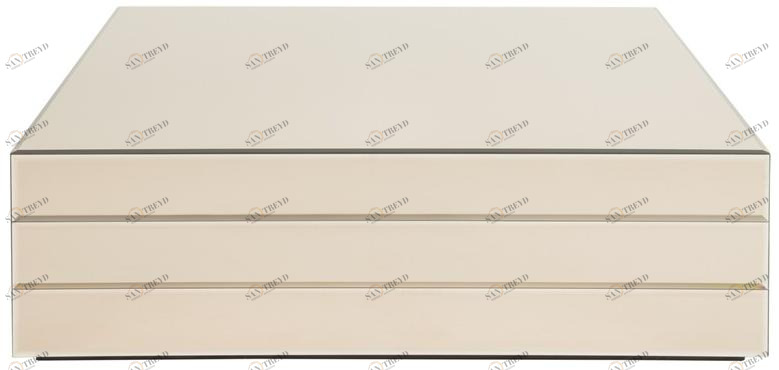 Stylish Club Низкий квадратный стеклянный журнальный столик Justus Scf.j03