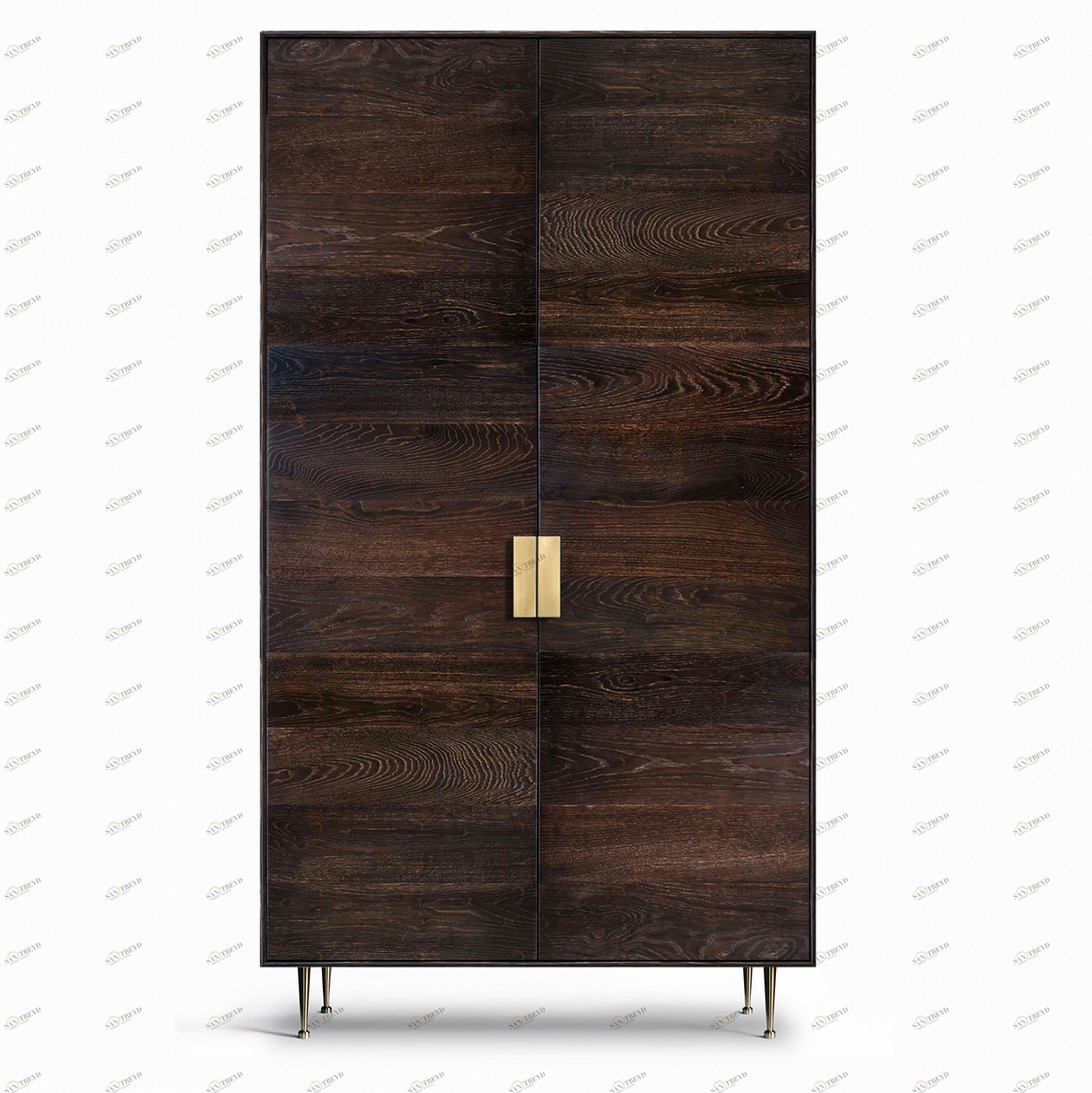 Шкаф платяной двухстворчатый ясень кофейный Bullwood ACWD BULLWOOD 00-3981916 Коричневый 
