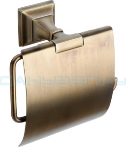 B3291 BR Держатель туалетной бумаги с крышкой (бронза) COLOMBO PORTOFINO