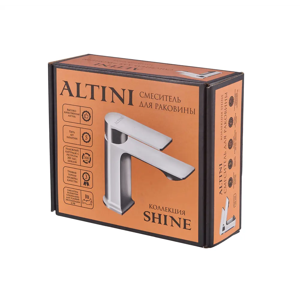 Смеситель для раковины Altini Shine 10531001-C однорычажный цвет хром STLM-2089111 - Вид №8
