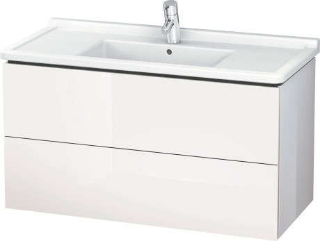 LC626604949 L-Cube Тумбочка подвесная Графит матовый, декор Duravit - Вид №2