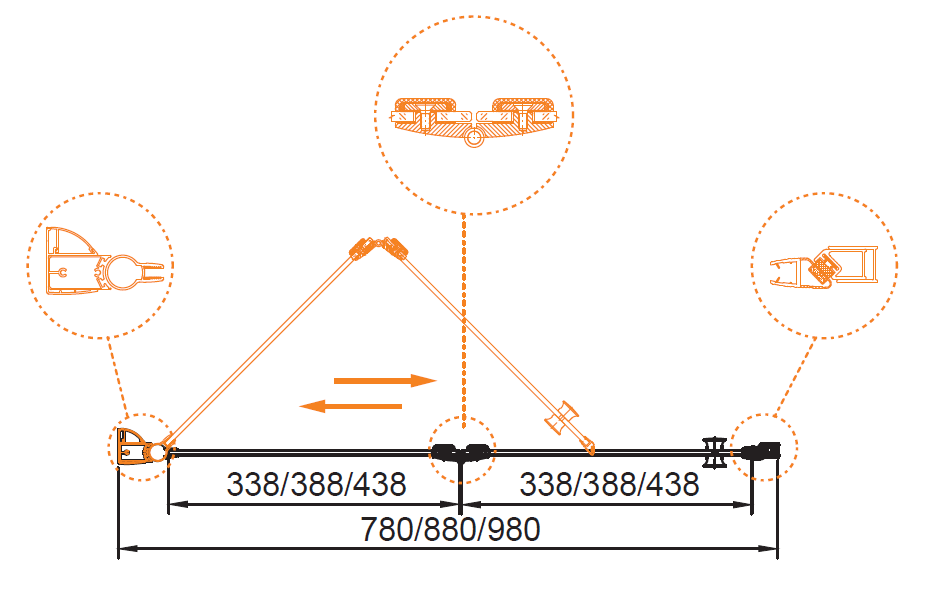 Душевая дверь в нишу CEZARES ELENA-W-BS-12-80-P-Cr-L - Вид №4