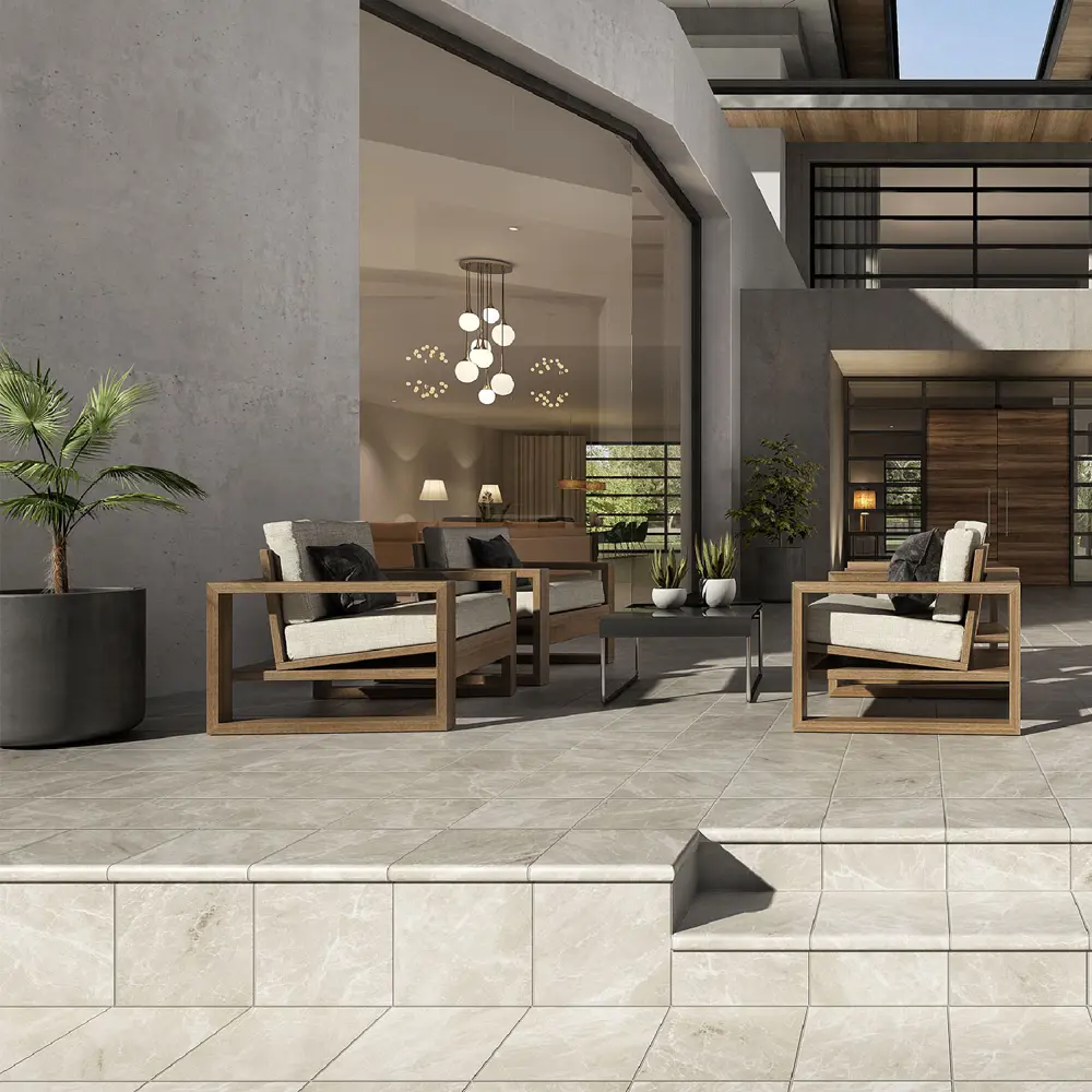 Santreyd Ступень угловая Nevada Limestone 33×33 см бежевая 88945136